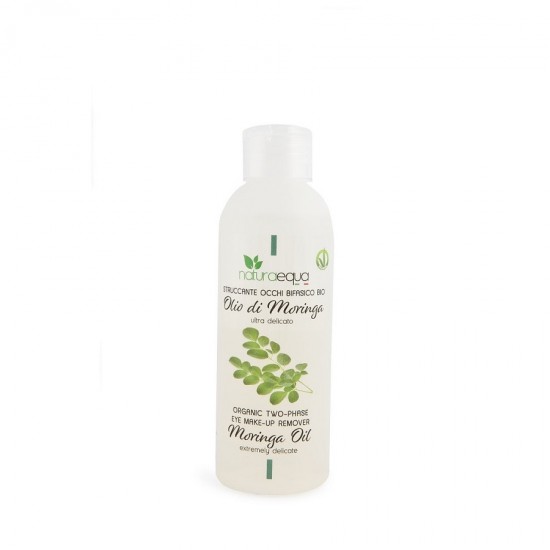 Bio Demachiant bifazic ultradelicat pentru ochi cu ulei de moringa 150ml Naturaequa Italia