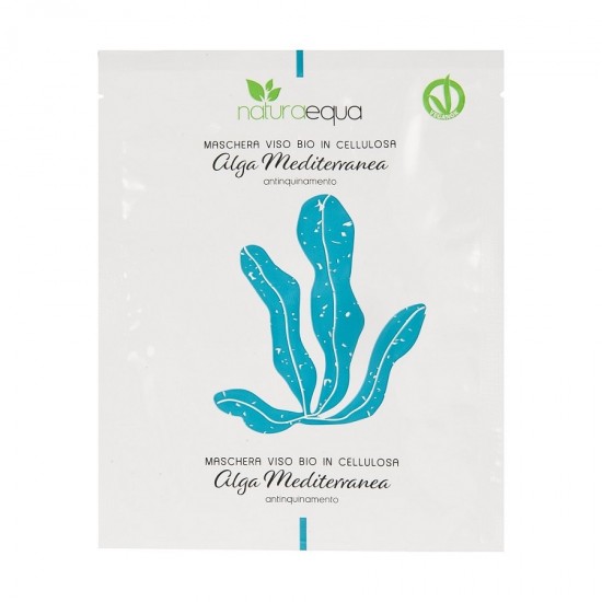Bio Masca pentru fata servetel cu alge mediteraneene, purificatoare 12ml Naturaequa Italia