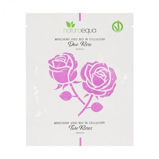Bio Masca pentru fata servetel Due Rose, cu efect calmant 12ml Naturaequa Italia