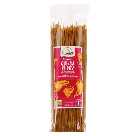Bio spaghetti cu quinoa si curry 500g 