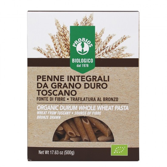 Bio penne din grau integral 500g Bio penne din grau integral 500g