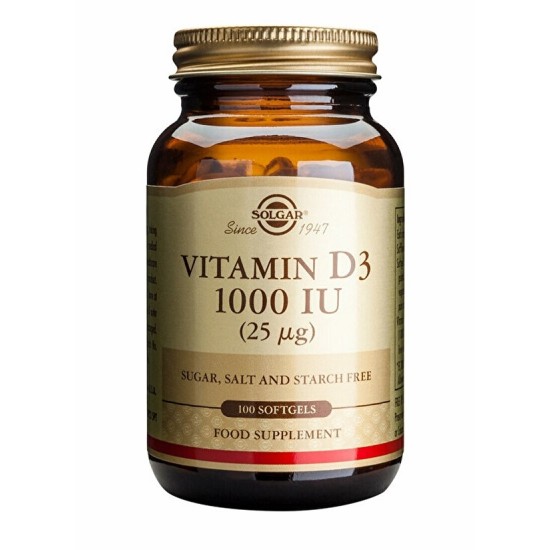 Vitamina D3 1000IU 25Mg 100 tablete Solgar 