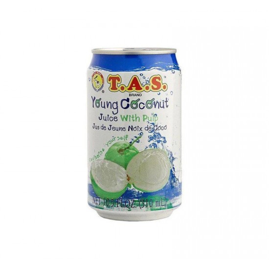 Suc din nuca de cocos verde, cu pulpa 310 ml Tas Brand Suc din nuca de cocos verde, cu pulpa 310 ml Tas Brand