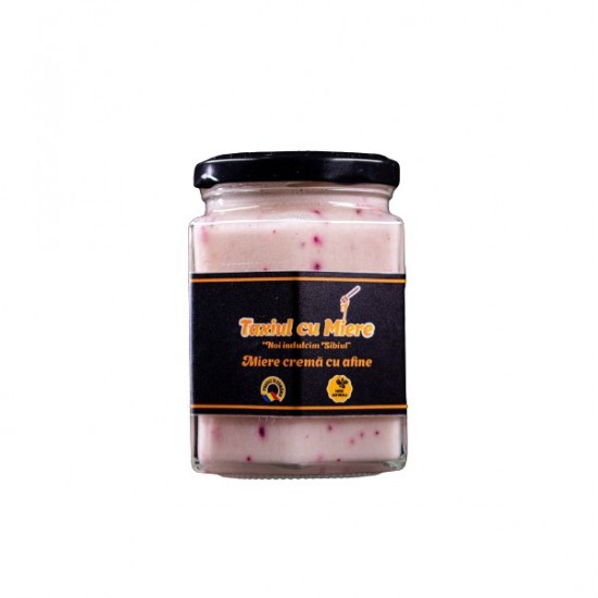 Miere crema cu afine liofilizate 350g Miere crema cu afine liofilizate 350g