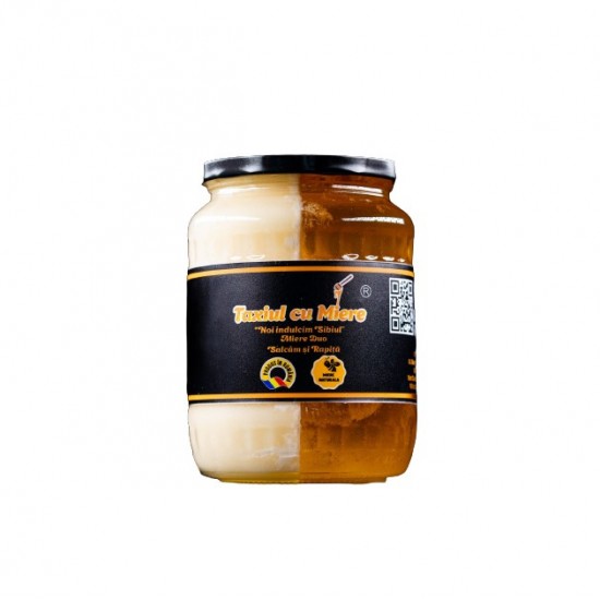 Miere Duo de rapita si salcam 950g Miere Duo de rapita si salcam 950g