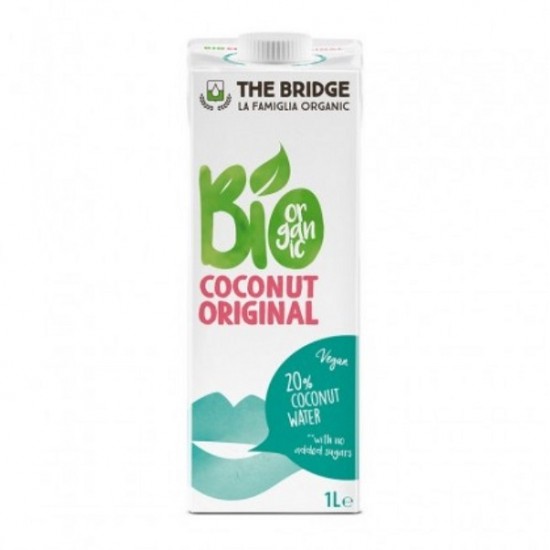 Bio bautura din cocos ORIGINAL 1L ,,cu apa de cocos, fara zahar'' The Bridge