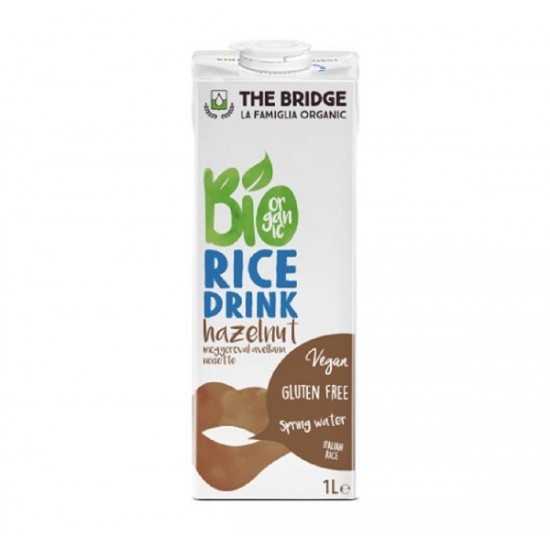 Bio bautura din orez cu alune de padure 1L FARA GLUTEN The Bridge