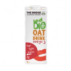 Bio Bautura din ovaz 1L  FARA GLUTEN, imbogatit  cu OMEGA 3, The Bridge Bio Bautura din ovaz 1L  FARA GLUTEN, imbogatit  cu OMEGA 3, The Bridge