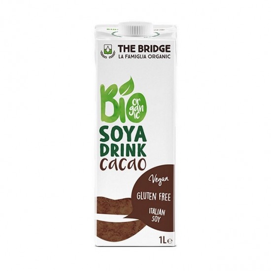 Bio Lapte de soia cu cacao 1L The Bridge Bio Lapte de soia cu cacao 1L The Bridge