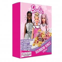 Cereale BARBIE inele curcubeu din grau, ovaz si porumb 350g Cereale BARBIE inele curcubeu din grau, ovaz si porumb 350g