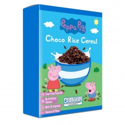 Cereale PEPPA PIG din orez si grau, cu ciocolata si adaos de vitamine 375g Cereale PEPPA PIG din orez si grau, cu ciocolata si adaos de vitamine 375g