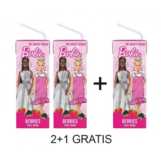 PROMO 2+1 Suc de mere, coacaze negre si capsuni BARBIE 200ml FARA ADAOS DE ZAHAR cutie Tetra Pak PROMO 2+1 Suc de mere, coacaze negre si capsuni BARBIE 200ml FARA ADAOS DE ZAHAR cutie Tetra Pak