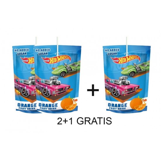 PROMO 2+1 Suc de portocale si mere Pouch HOT WHEELS 200ml FARA ADAOS DE ZAHAR PROMO 2+1 Suc de portocale si mere Pouch HOT WHEELS 200ml FARA ADAOS DE ZAHAR