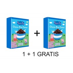 PROMO 1+1 Cereale PEPPA PIG din orez si grau, cu ciocolata si adaos de vitamine 375g