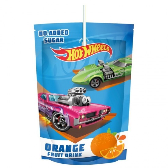Suc de portocale si mere pouch HOT WHEELS 200ml FARA ADAOS DE ZAHAR Suc de portocale si mere pouch HOT WHEELS 200ml FARA ADAOS DE ZAHAR