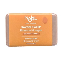 Sapun de Alep cu ulei de argan si rhassoul 100g  NAJEL Sapun de Alep cu ulei de argan si rhassoul 100g  NAJEL