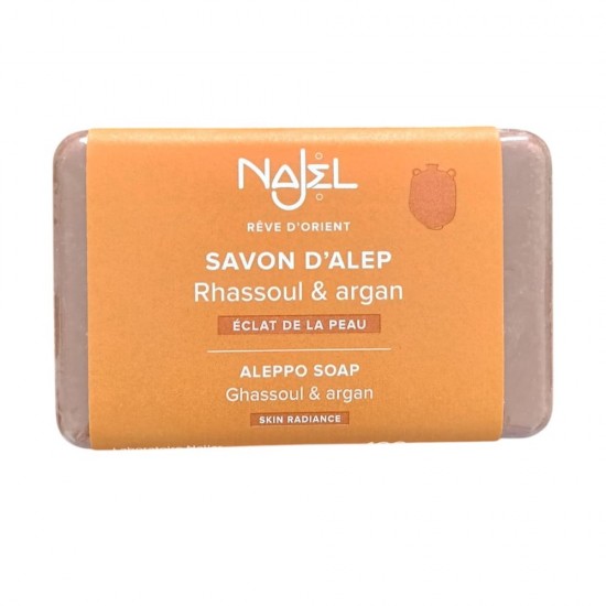 Sapun de Alep cu ulei de argan si rhassoul 100g NAJEL Sapun de Alep cu ulei de argan si rhassoul 100g NAJEL