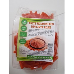 Bio Paste Sedanini Rigati Din Linte Rosie 250g „fără gluten” Bio Paste Sedanini Rigati Din Linte Rosie 250g „fără gluten”