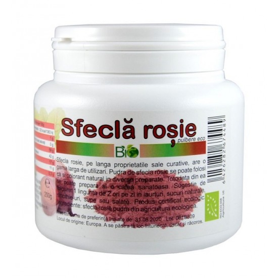 Bio Sfecla Rosie Pulbere 200g