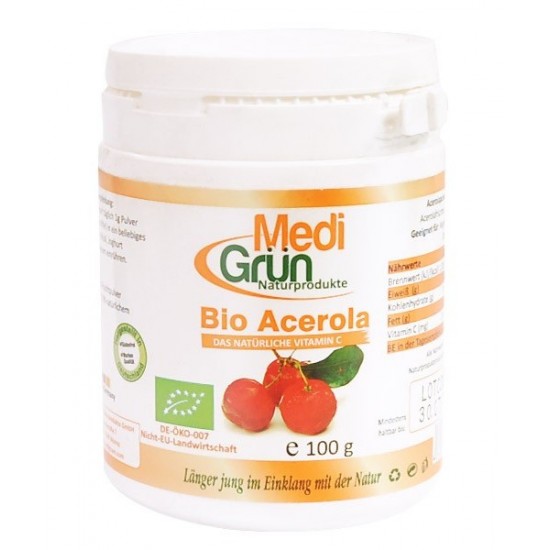 Acerola pulbere 100g ,,vitamina C naturala’’ MediGrun Germania