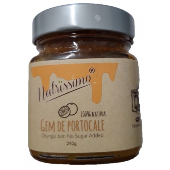 Gem de portocale ,,fara zahar, gluten, pectina si alergeni'' 240g