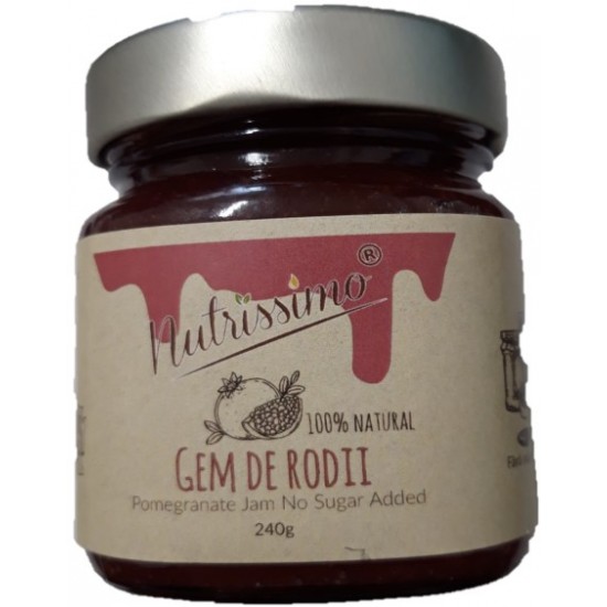 Gem de rodii,,fara zahar, gluten, pectina si alergeni'' 240g