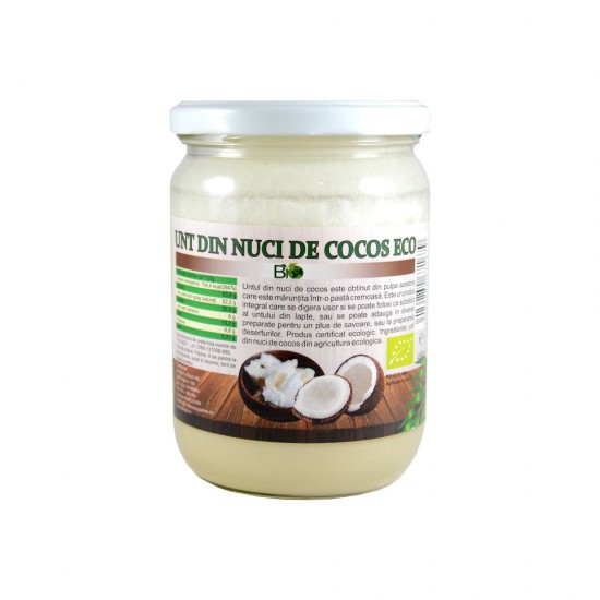 Bio Ulei de cocos extravirgin presat la rece 1000ml Bio Ulei de cocos extravirgin presat la rece 1000ml