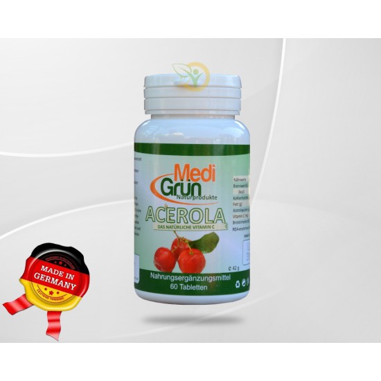Acerola extract 60 tablete 700mg - Vitamina C naturala MediGrun Germania