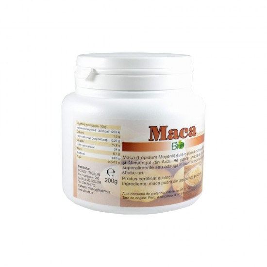 Bio Maca Pulbere extract 200 g