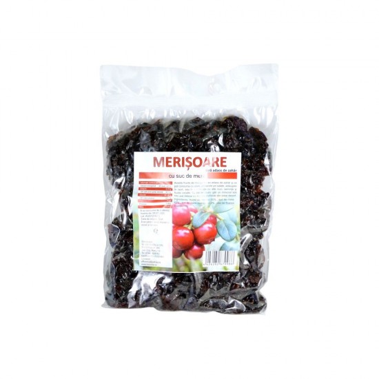 Bio Merisoare fara zahar ,,infuzate in suc de mere'' 150g