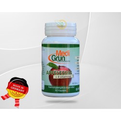 Otet de mere + 4 vitamine 60 cps MediGrun Germania Otet de mere + 4 vitamine 60 cps MediGrun Germania
