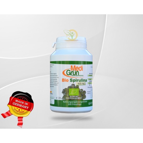 Spirulina 400mg 300 tablete MediGruen Germania