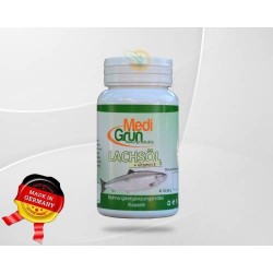 Ulei de Somon 500mg + vitamina E 30 cps MediGrun Germania Ulei de Somon 500mg + vitamina E 30 cps MediGrun Germania