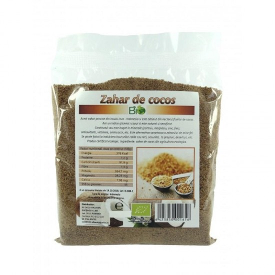 Bio Zahar cocos ,,din flori de cocos'' 500g